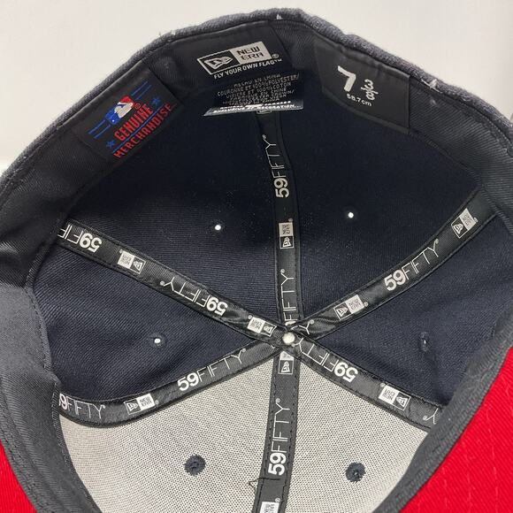 New Era 59FIFTY 2014 New York Yankees Fitted Cap 7 3/8 Camo Red Glow in Dark NWT - Picture 3 of 6